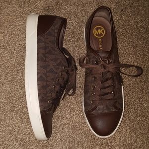 MK Michael Kors Brown Logo Sneakers